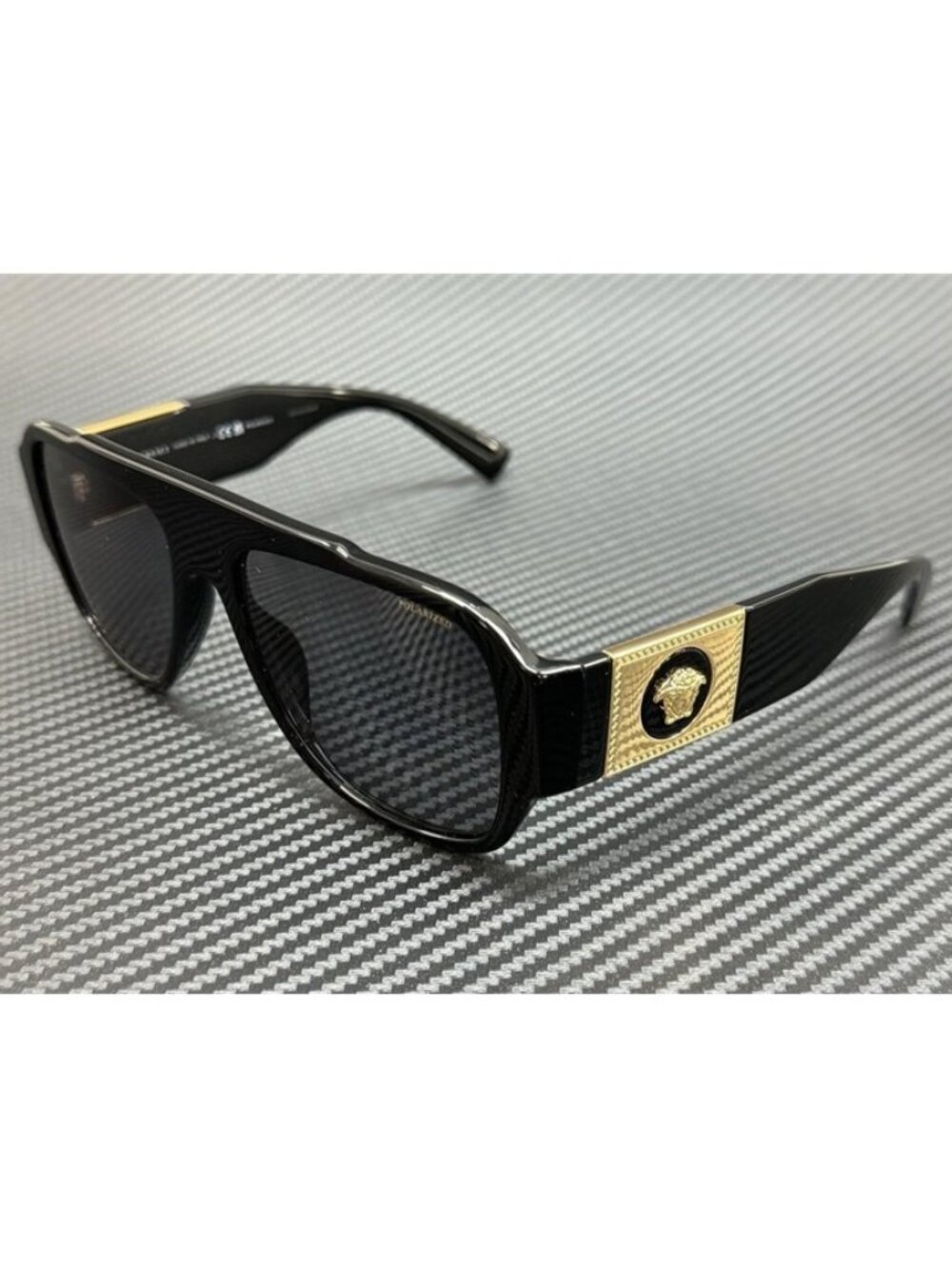New Versace Men Black Sunglasses 57-18-140